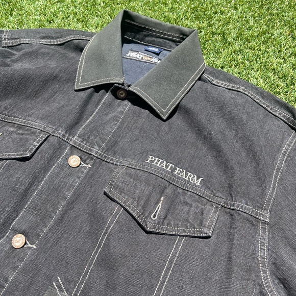 VTG 00’s / Y2K Phat Farm Denim Mens Jacket - Picture 5 of 6